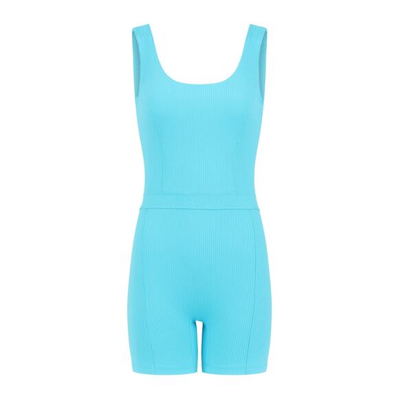 Year of Ours Johanna Rib Pisces Blue Onesie Romper Size XS - Picture 1 of 8